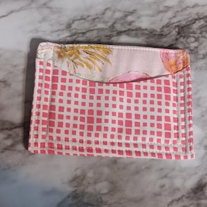 Pinkfarbene Quadrate mit Ananas Kartenetui