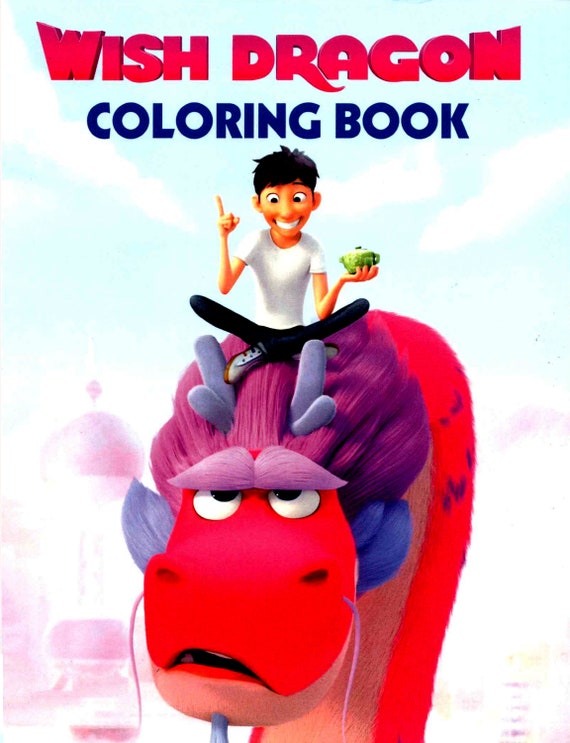 Wish Dragon Coloring Book - Etsy