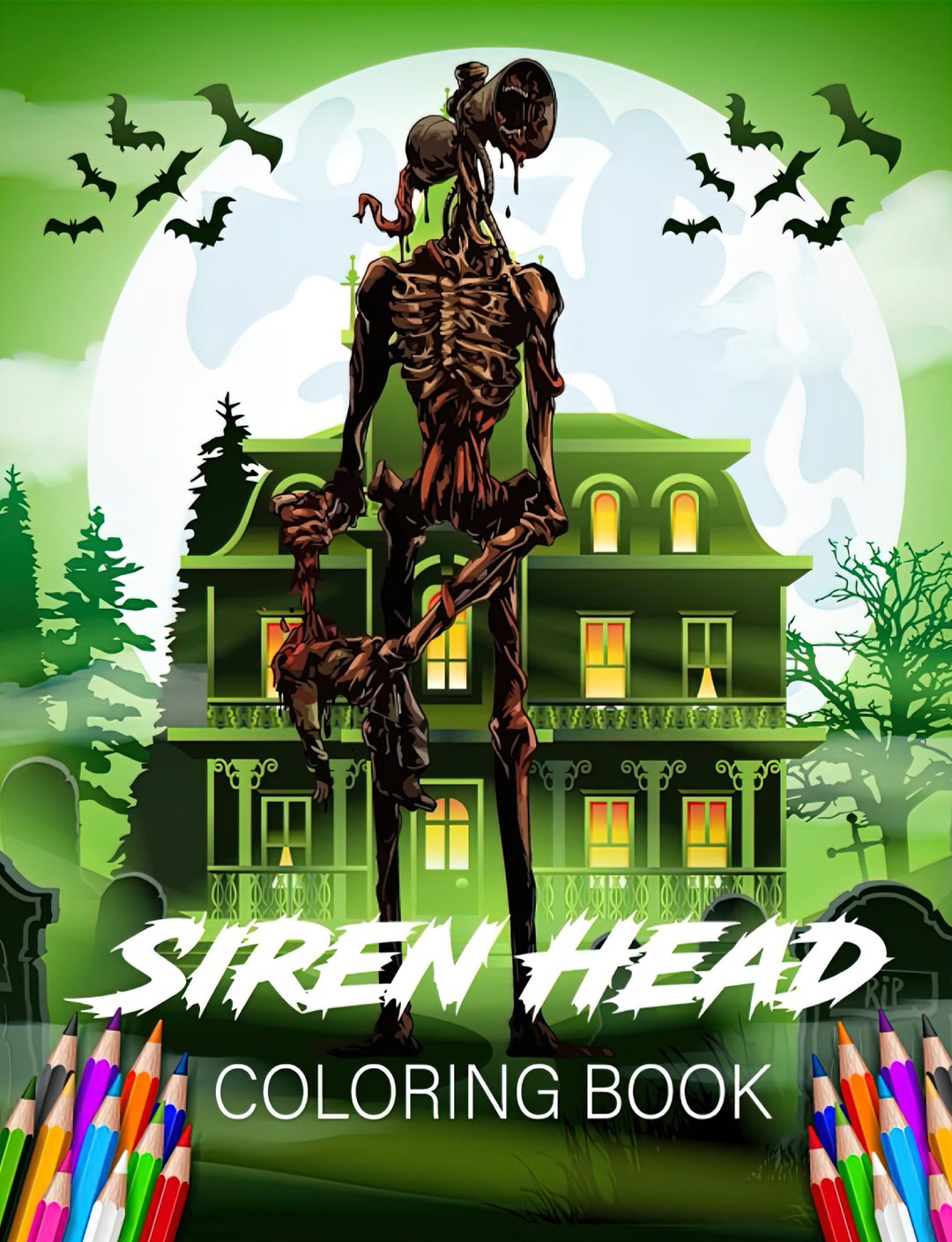 Siren Head Coloring Book Horror Lovers Coloring Book for Kids - Etsy