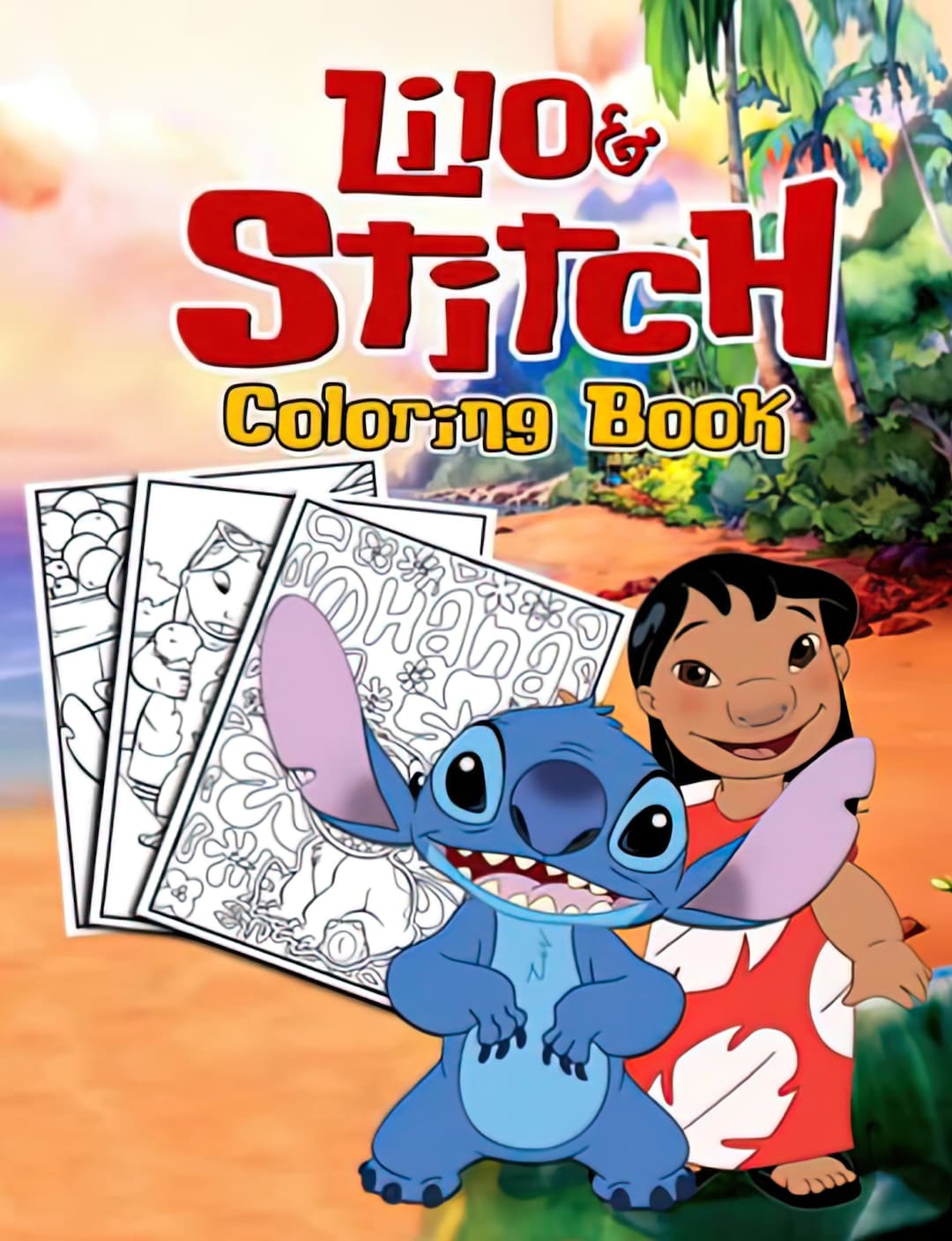 Lilo and Stitch Coloring Book - Etsy