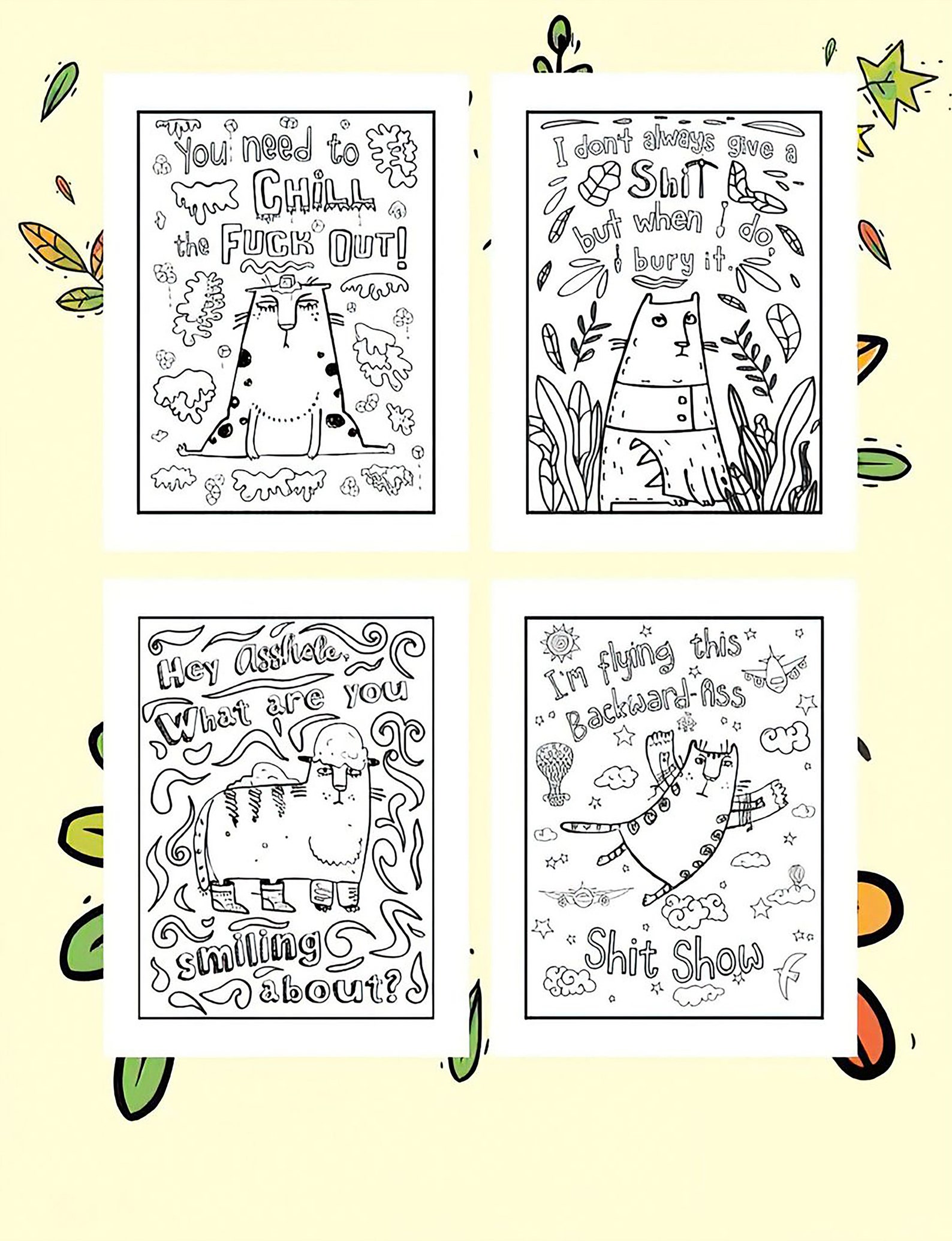 Swearing Cats A Hilarious Adult Coloring Book for Cats Lovers - Etsy ...