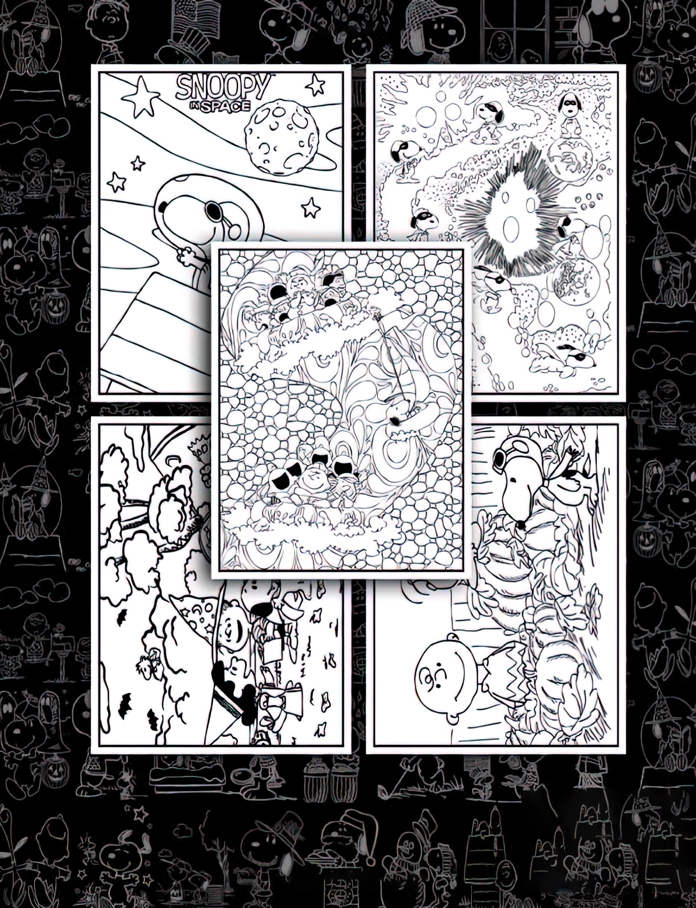 Peanuts Coloring Book - Etsy