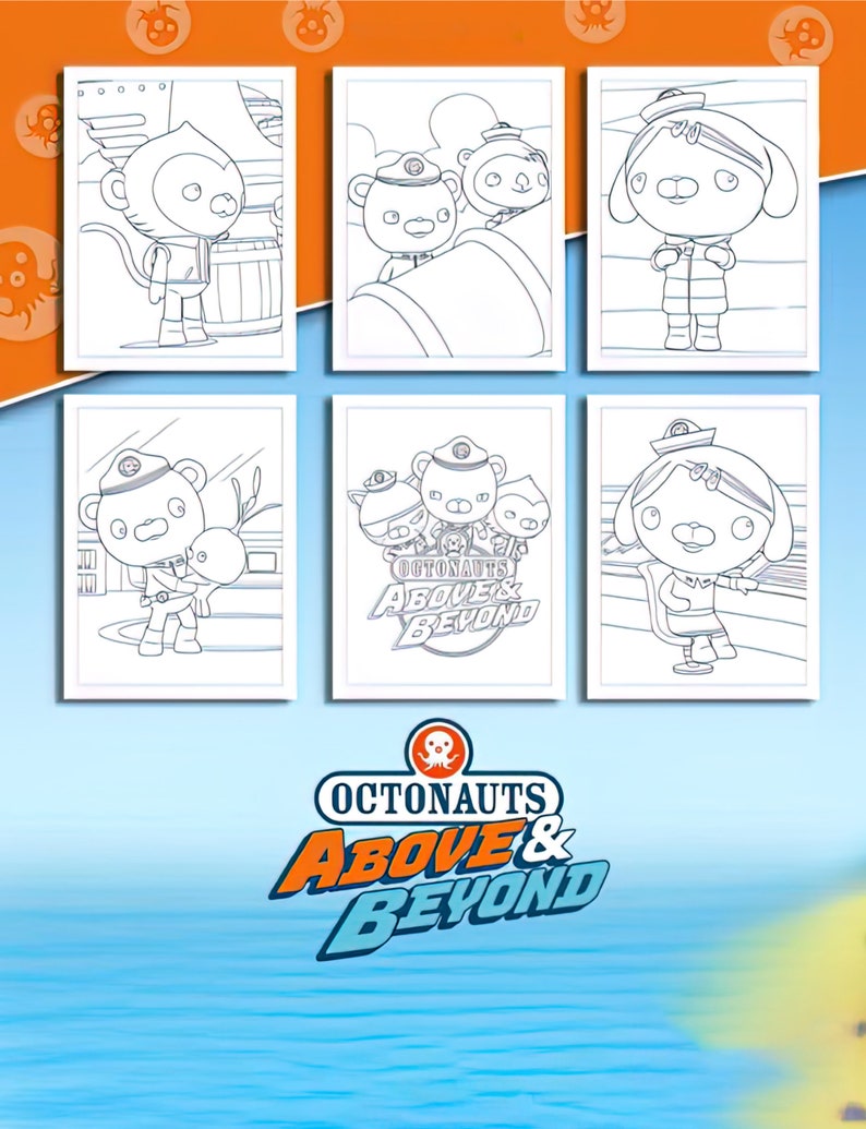 Octonauts Above and Beyond Coloring Book - Etsy