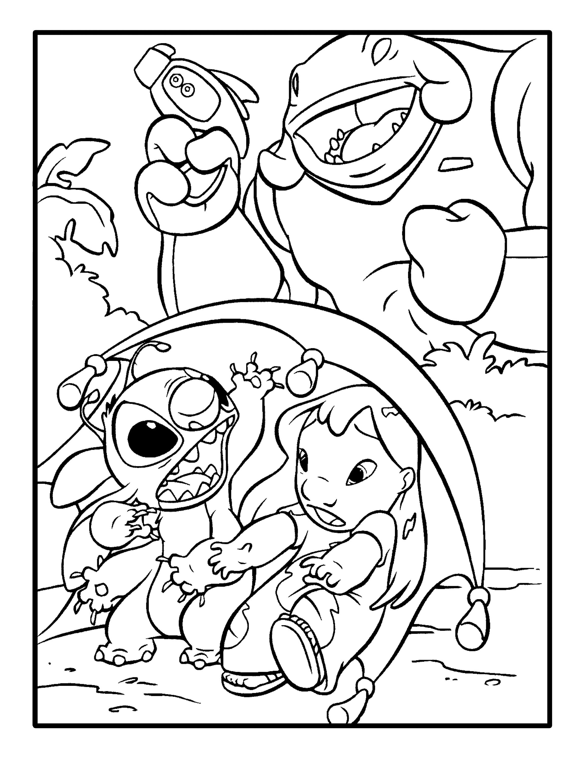 Libro para colorear de Lilo y Stitch - Etsy México