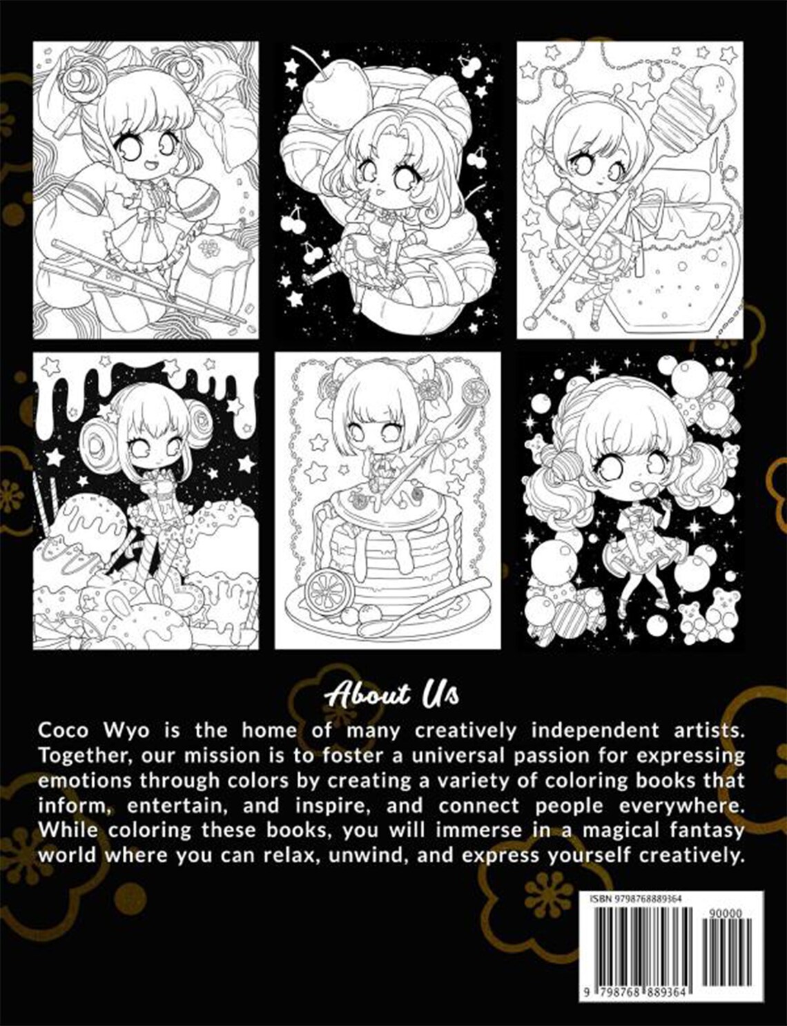 Chibi Food Girls Coloring Book Kawaii Coloring Books With Etsy Australia