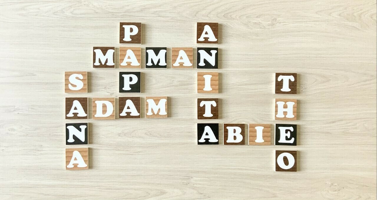 Lettre en Bois Façon Scrabble 9 cm