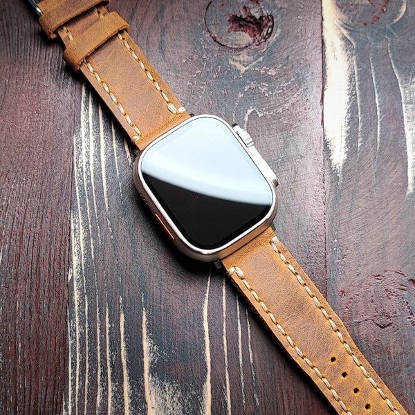 Améliorez votre Apple Apple Watch avec notre bracelet Apple Watch Premium Camel