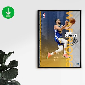 Stephen Curry / 30 / Chef Curry / Golden State Warriors / Sports / Gift / Print / Wall Art / Basketball / NBA / Poster / INSTANT DOWNLOAD