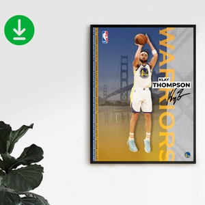 Download Golden State Warriors' Klay Thompson Poster Wallpaper