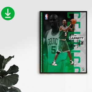 Kevin Garnett / 5 / The Big Ticket / Boston Celtics / Sports / Gift / Print / Wall Art / Basketball / NBA / Poster / INSTANT DOWNLOAD