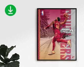 Donovan Mitchell / 45 / Spida / Cleveland Cavaliers / Sports / Gift / Print / Wall Art / Basketball / NBA / Poster / INSTANT DOWNLOAD