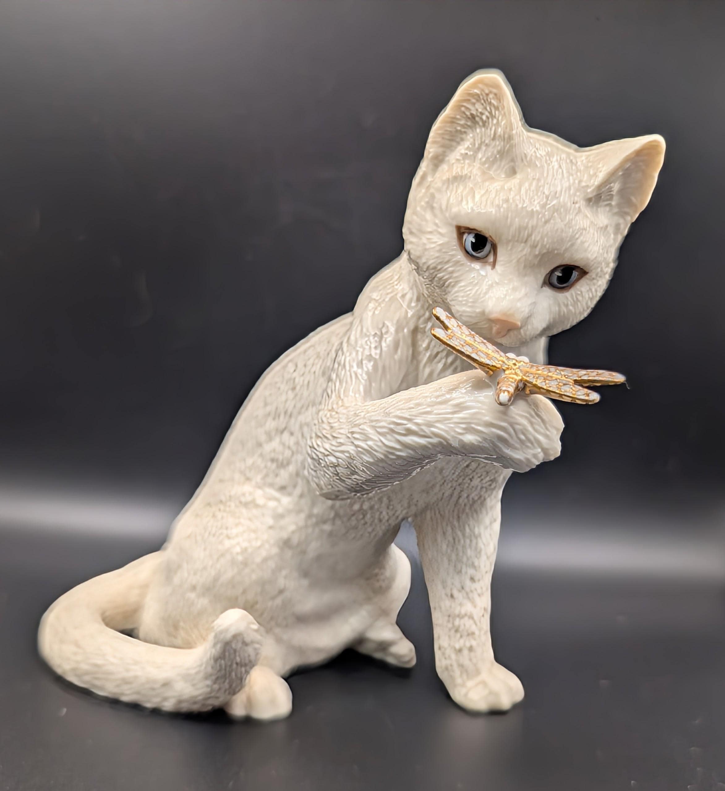 Lenox Cat Figurine - Etsy