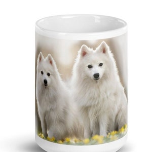 Japanese Spitz Mug Lhasa Aps Gift Japanese Spitz Personalised Japanese Akita Mug Tea Coffee Gift