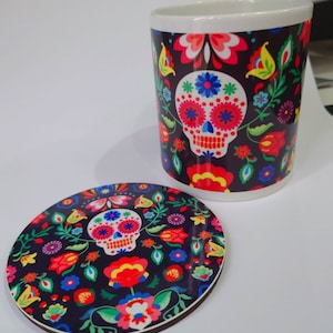 Sugar Skull Mexican Day Of The Dead Mug Gift