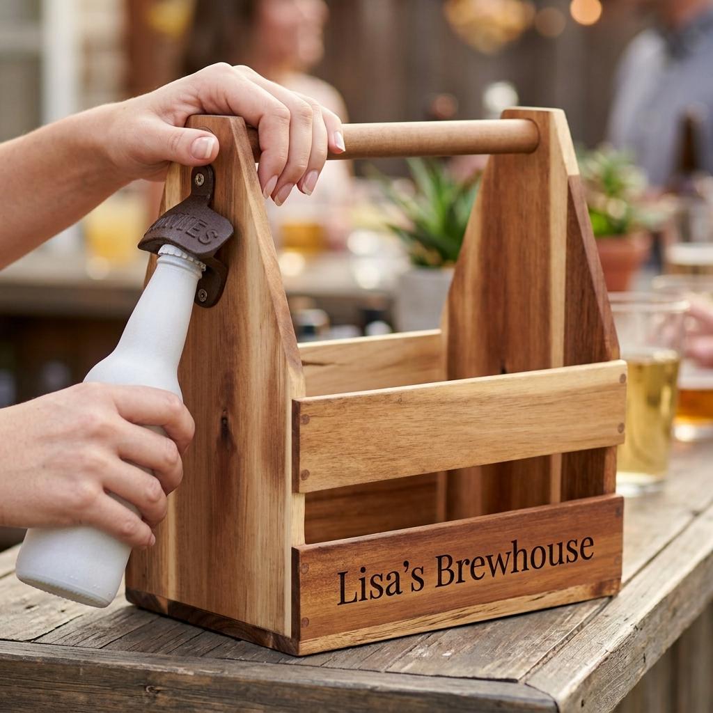Wood Milk Carrier - Etsy