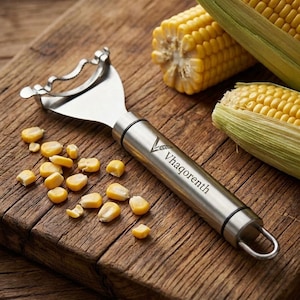 Corn Stripper, Stainless Steel Corn Peeler and Scraper, 7 Inch Kitchen Corn Kernel Remover Tool for Sweet Corn on the Cob