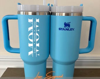 Personalized Stanley 40oz Tumbler | Mother's Day Gift for Mom | Engraved Stanley Cup | Custom Name, Unique Gift Idea | Trendy Quencher