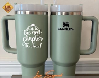 2025 Graduation Tumbler Stanley-Inspired | Engraved Class of 2025 | College University Senior Personalized Gift