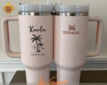 Personalized 40oz Tumbler, Bridesmaid Gifts, Custom Travel Mug, Laser Engraved Cup, Girls Trip Gift, Insulated Stainless Steel