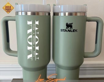 Nombres personalizados para niños: vaso personalizado de 40 oz, vaso floral para mamá, regalo con nombre personalizado, regalo para el Día de la Madre, regalo para mamá, mamá, abuela, de parte de los niños.