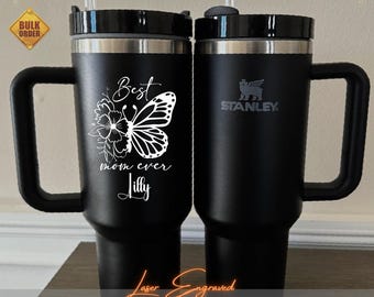 Personalized Stanley 40oz Cup - Custom Name Engraved Tumbler, Mother's Day Gift for Mom, Birthday Gift for Her, Best 2025 Gift For Mom & Dad