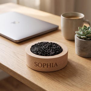 Personalized Wood Essential Oil Diffuser, Engraved Stone Aromatherapy Diffuser for Desk Office Car, Custom Passive Diffuser Gift for Him Her