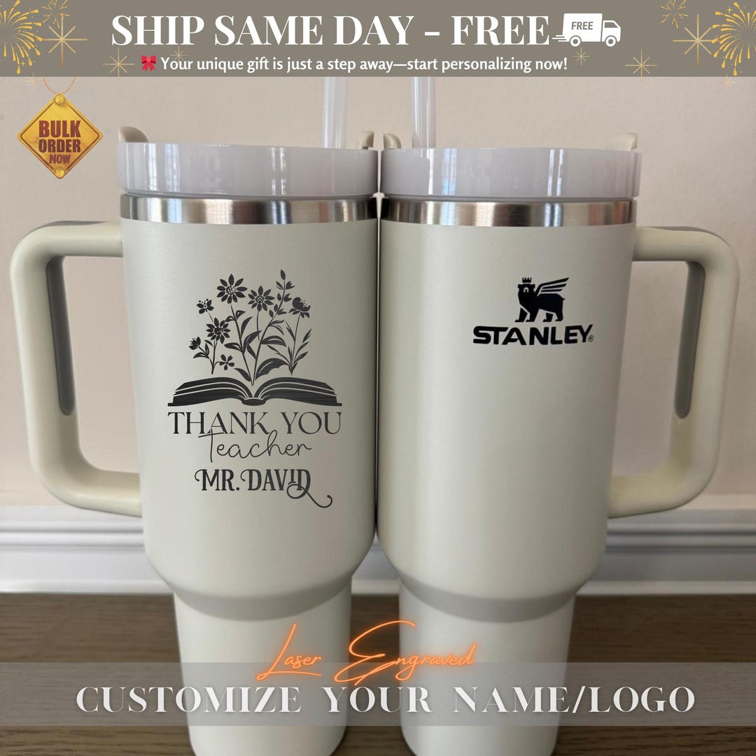 Personalized Teacher Tumbler Gift, Custom Mug, Principal Gift, Laser Engraved Cu