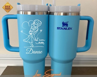 Personalized Stanley 40oz Tumbler for Mother day Gift Insulated Travel Mug,Custom 40oz Tumblers,Engraved 40oz Tumbler,Laser Engraved Stanley