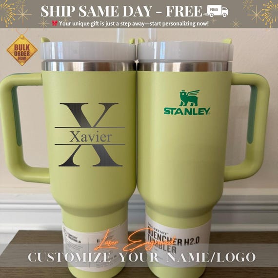 Louis Vuitton ステンレス水筒 Louis Vuitton Stanley 40oz Tumbler With Handle - Custom Engraved