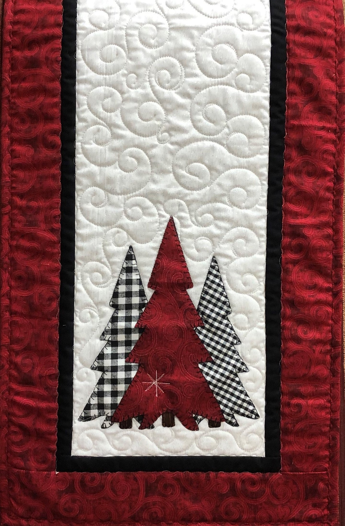 Winter Trees Table Runner Pattern PDF - Etsy