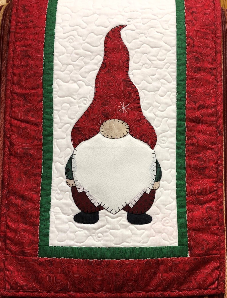 Gnome Applique Table Runner Pattern PDF Digital Download - Etsy