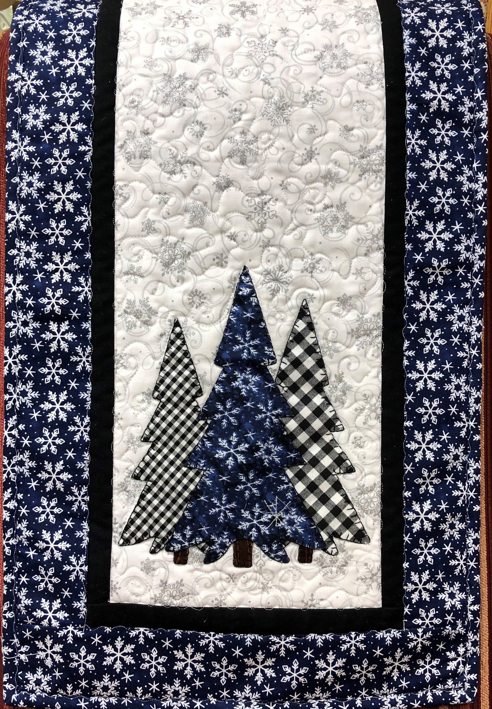 Winter Trees Table Runner Pattern PDF - Etsy
