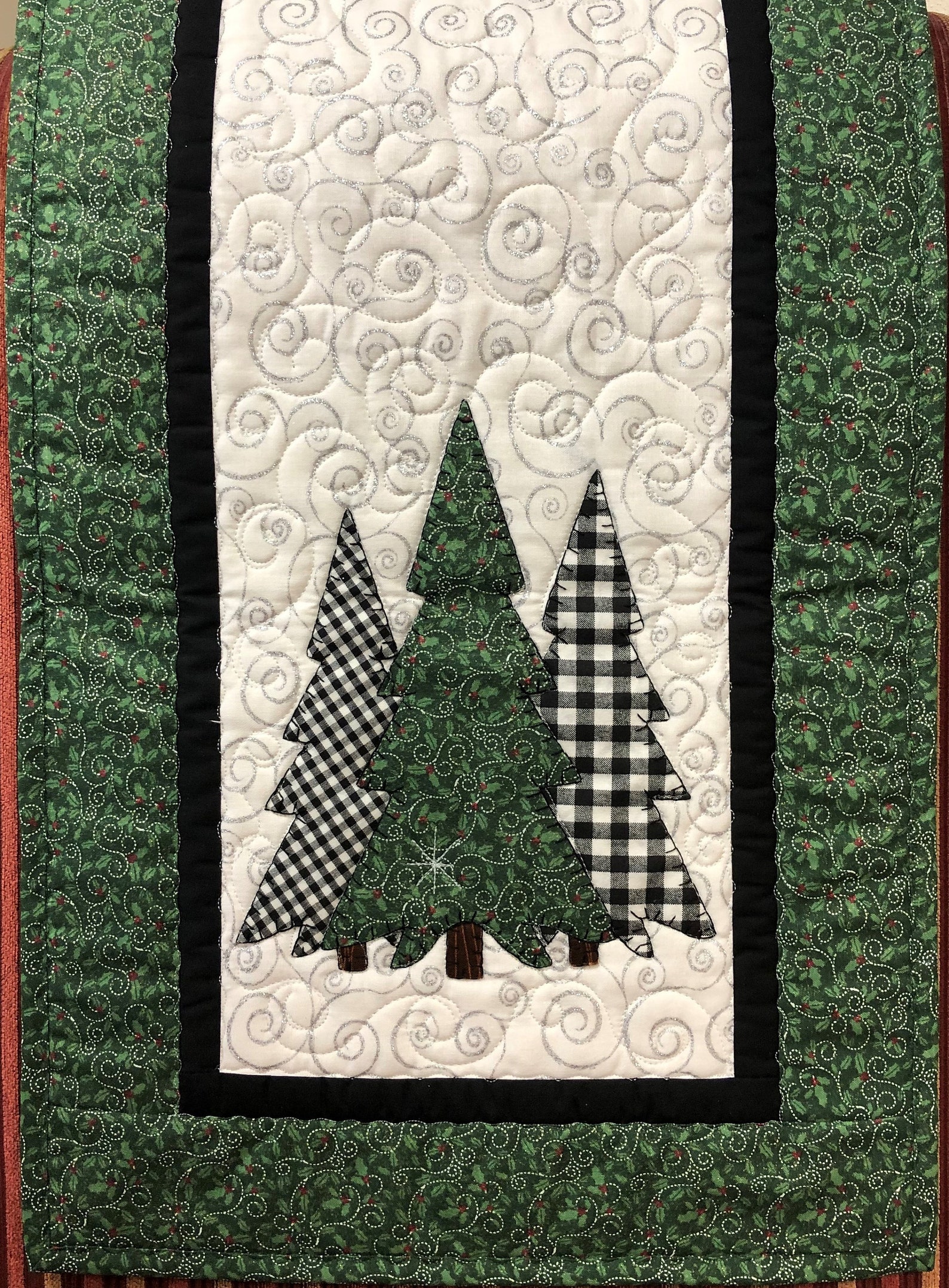 Winter Trees Table Runner Pattern PDF - Etsy