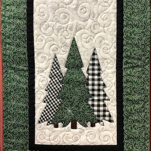 Winter Trees Table Runner Pattern PDF - Etsy