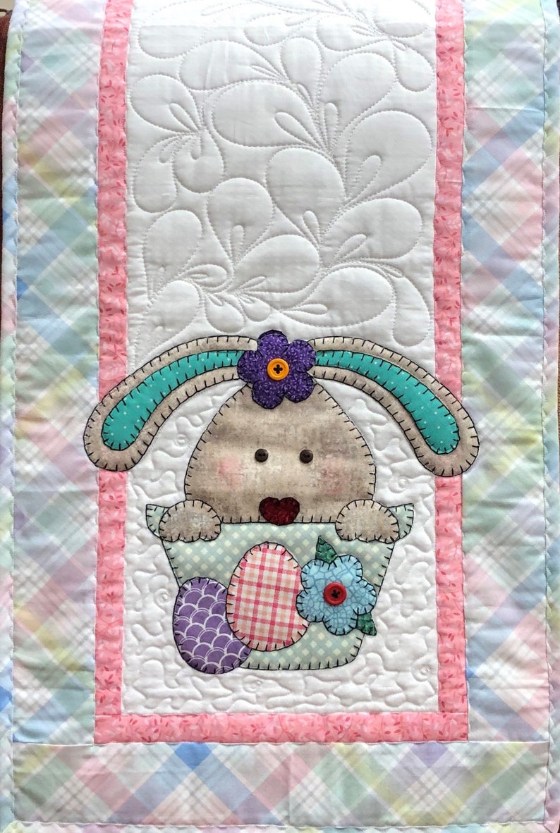 Easter Bunny Applique Table Runner Pattern PDF Digital Download - Etsy
