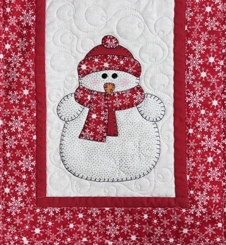 Snowman Applique Table Runner Pattern, Digital Download PDF - Etsy Canada