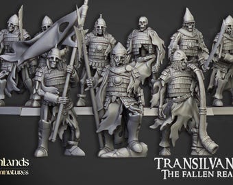 Morts-vivants - Boyar Guard squelette échelle 28/32 mm