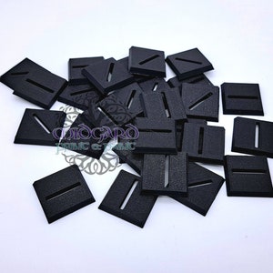 Wargaming 25x25 Slotted Square miniature base suitable for warhammer