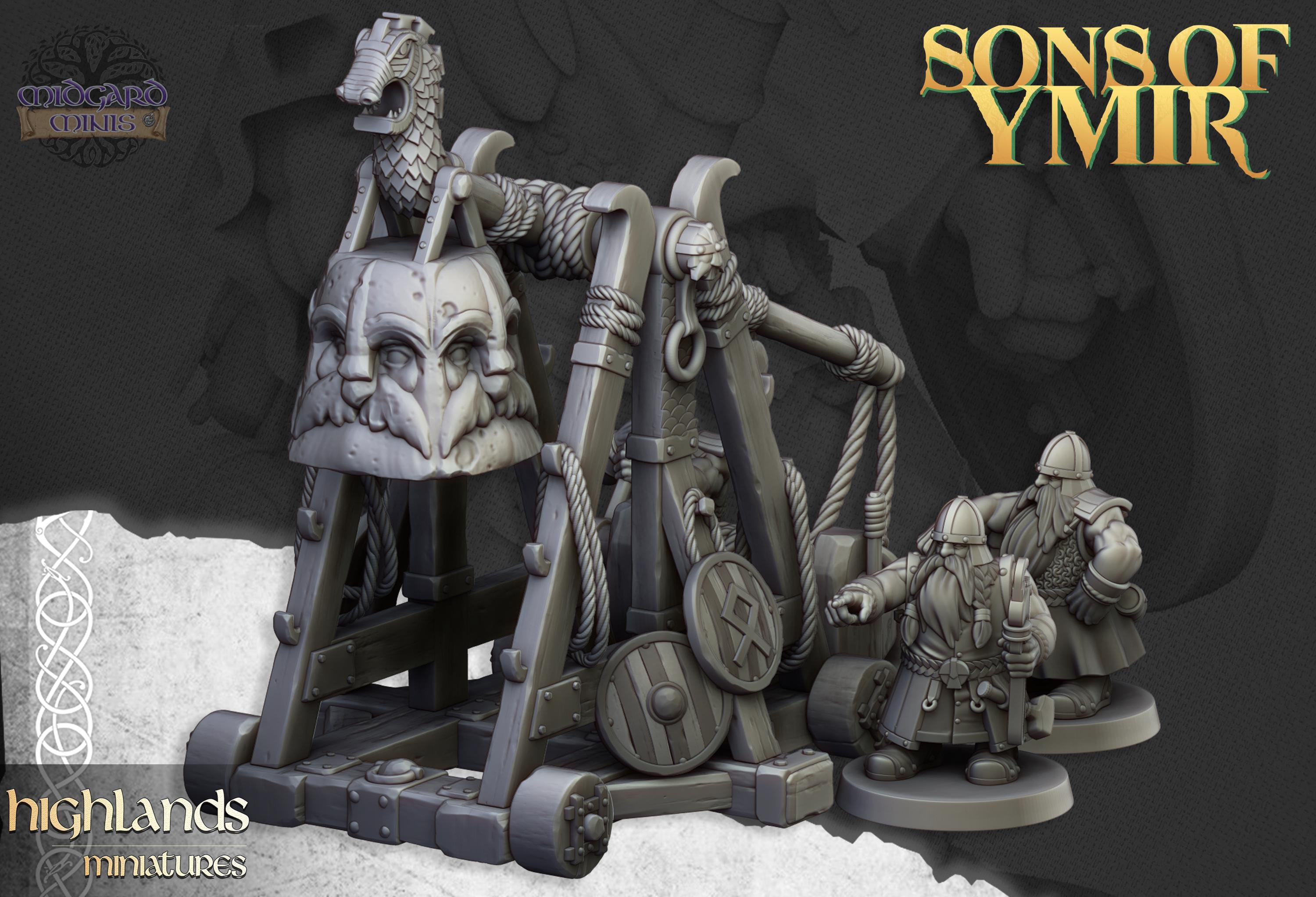 Dwarf Catapult 28/32mm Scale