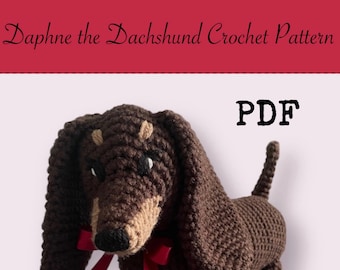 Daphne the Dachshund Crochet Pattern PDF Download