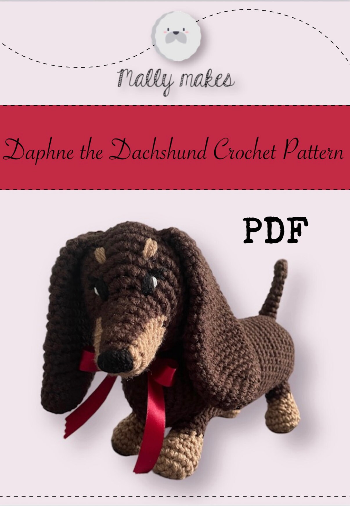Ditmar the Dachshund: Crochet pattern