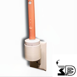 Gleem Electric Toothbrush Outlet Mount – Wall Plug Holder & Charging Organizer