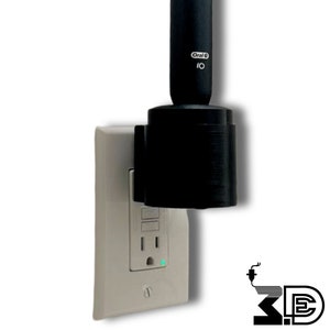 Oral-B iO Electric Toothbrush Mount – Fits Series 7, 8, 9 – Wall Outlet Holder & Organizer