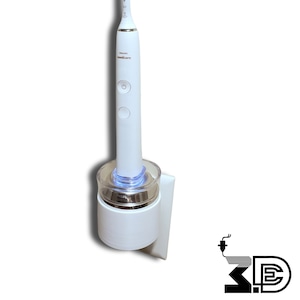 Philips Sonicare DiamondClean Toothbrush Holder – Wall Mount Charger Stand – Outlet Organizer for Electric Toothbrush
