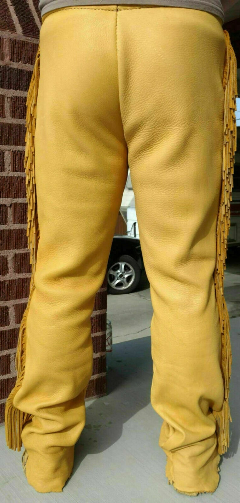 Native American Western Leather Buckskin Original Pant Trouser Etsy UK