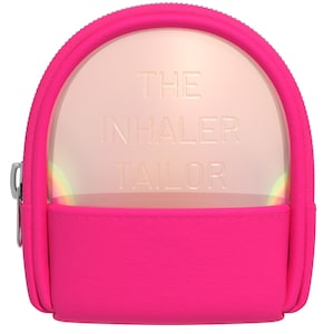 Hot Pink Asthma Inhaler Pouch – Vegan Leather Bag – Suitable for NEXThaler, Accuhaler, Ellipta, Ventolin, Turbohaler, & Easyhaler Inhalers