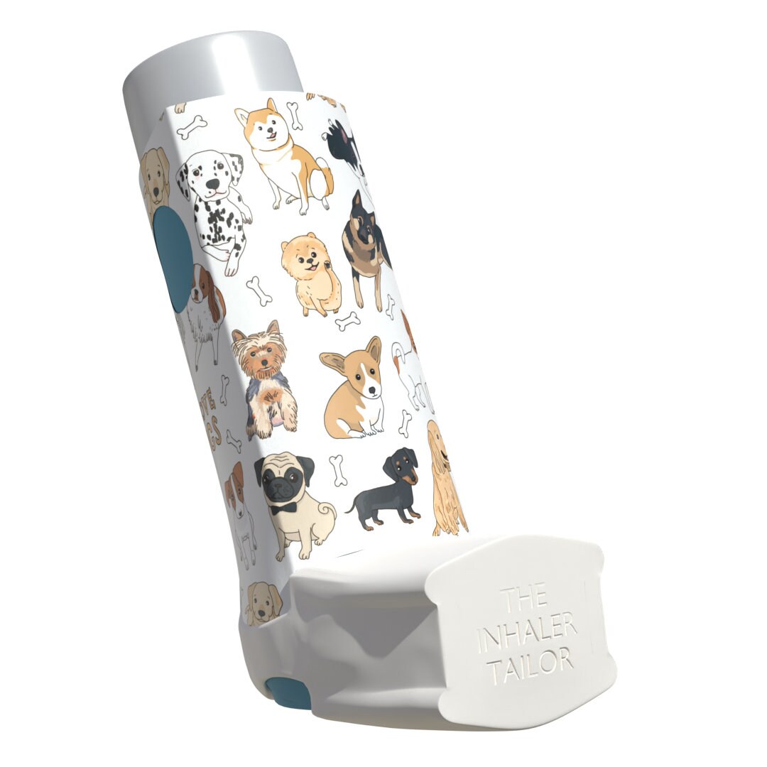 Handmade Inhaler Case I Love Dogs for Asthma & COPD Etsy