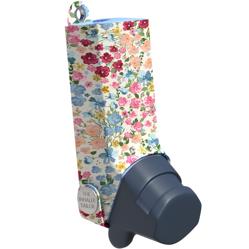 Vintage Wild Flowers - Handmade Inhaler Case - Cover for Asthma & COPD ...