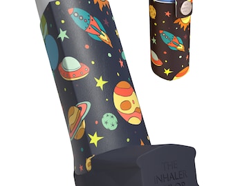 Space - Handgefertigte Inhalator Tasche für Asthma & COPD Ventolin, Salbutamol, Turbohaler, Easi-Breathe und Easyhaler Inhalatoren