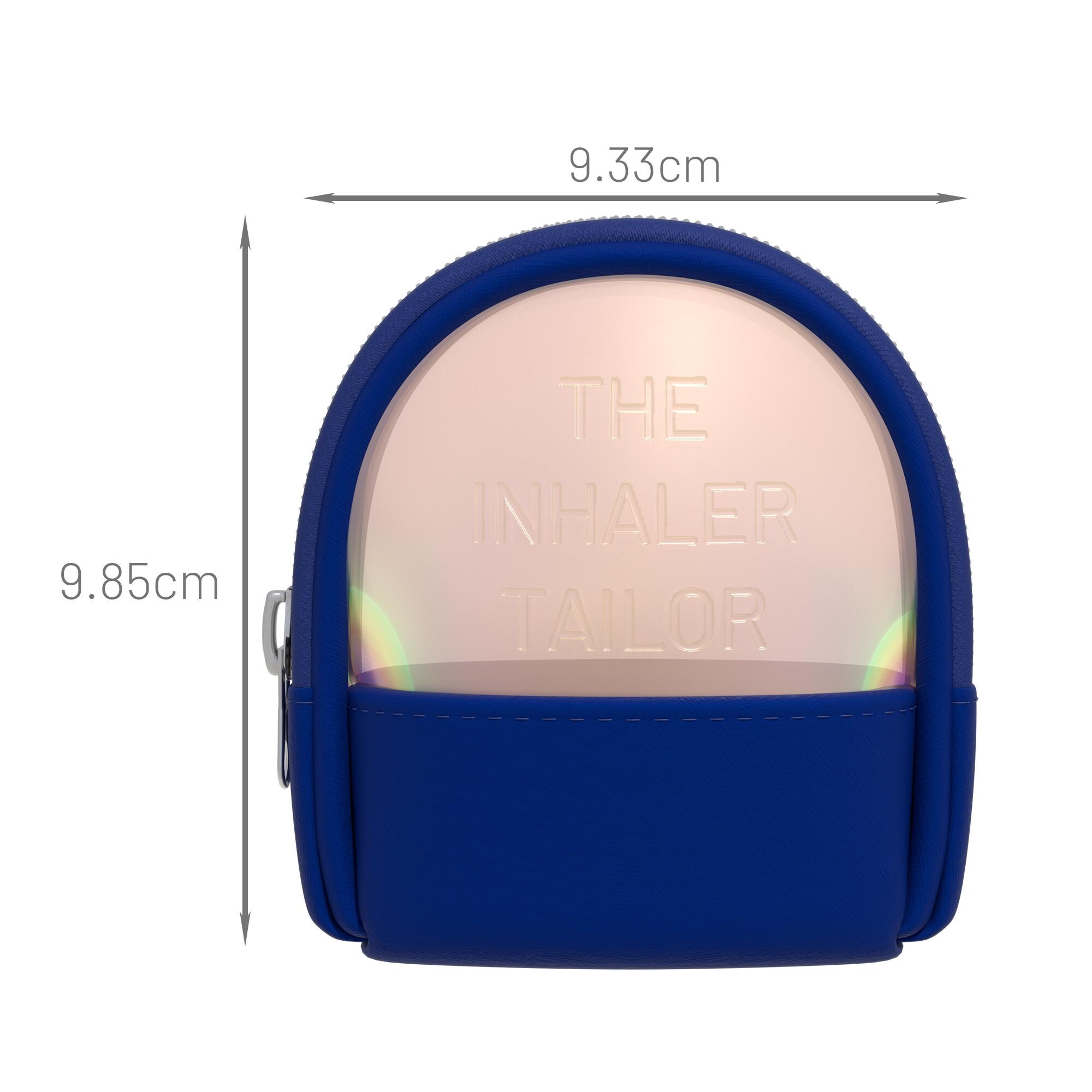 Navy Inhaler Navy Blue Asthma Inhaler Pouch – Vegan Leather Bag – Suitable for ...